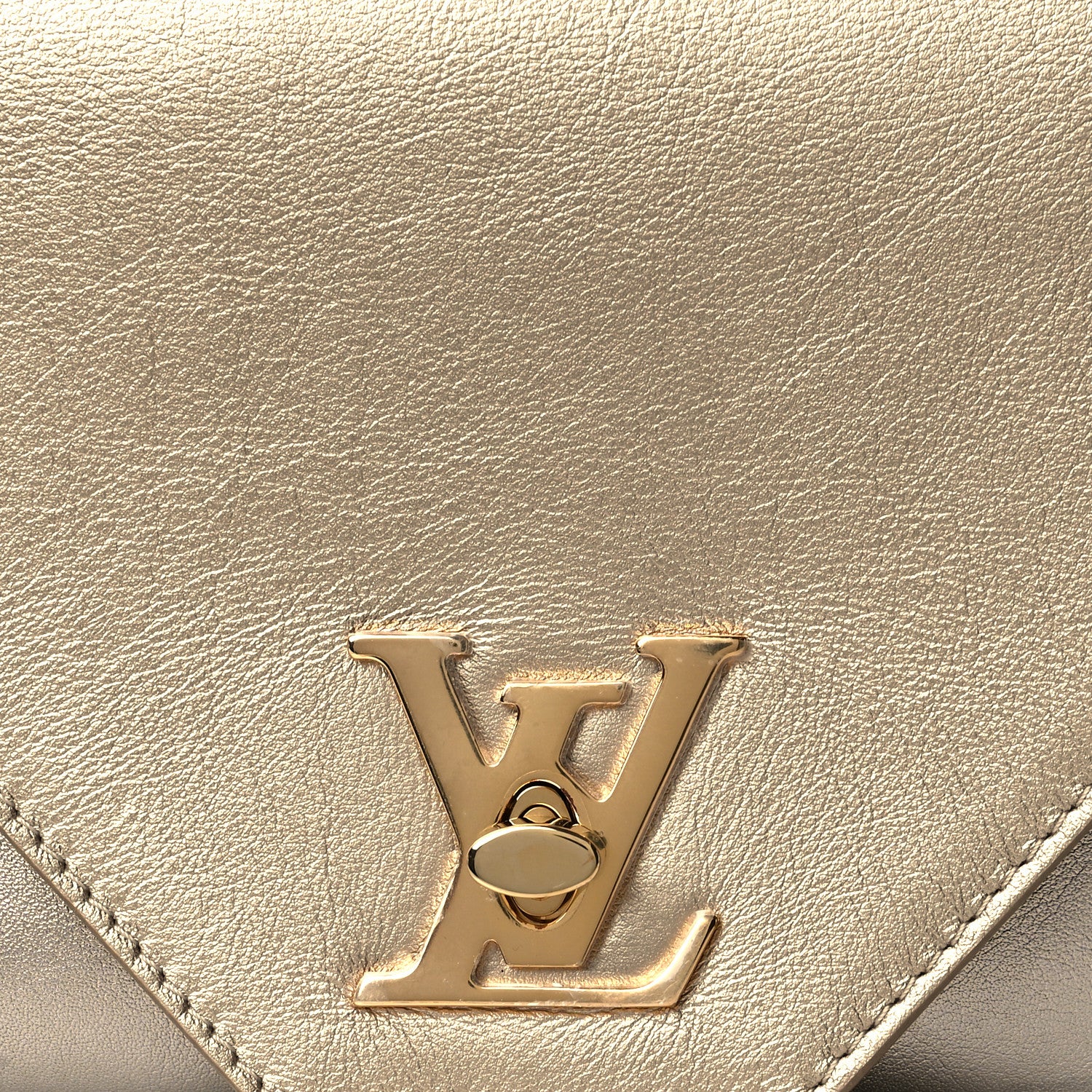Louis Vuitton Metallic Calfskin Love Note Gold Silver 7 of 10