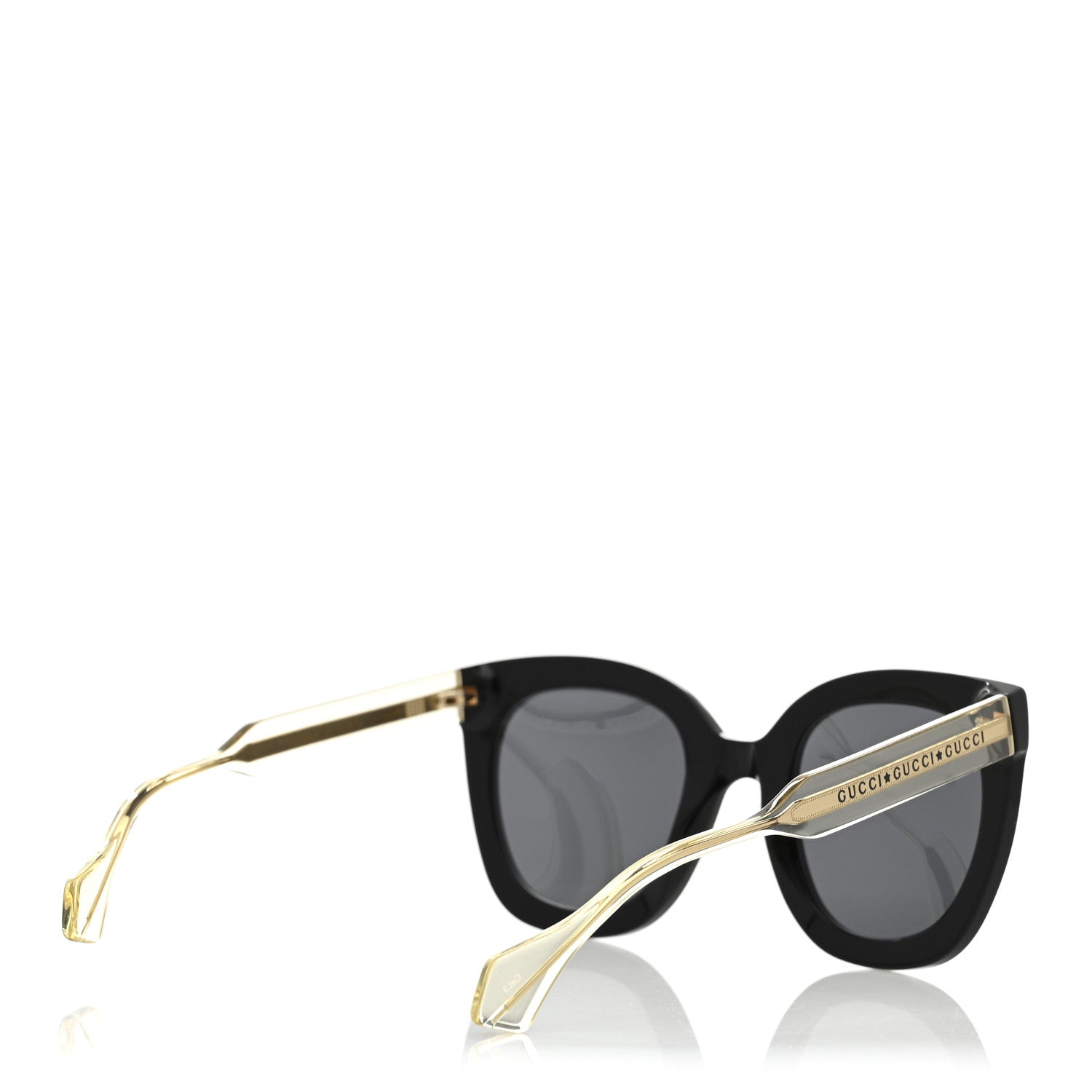 Gucci Acetate Crystal Sunglasses GG0564S Black Grey 4 of 8