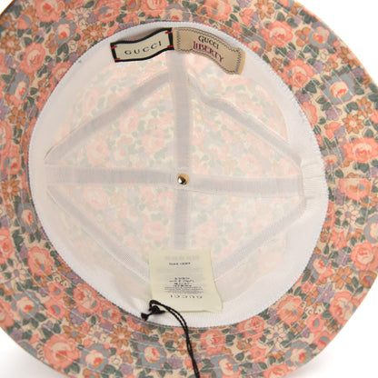 Gucci X LIBERTY OF LONDON Canvas Infinity Abbey Bucket Hat M Perfect Pink Ivory 7 of 8