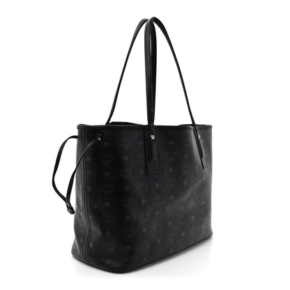MCM Visetos Medium Liz Reversible Shopper Tote Black 5 of 30