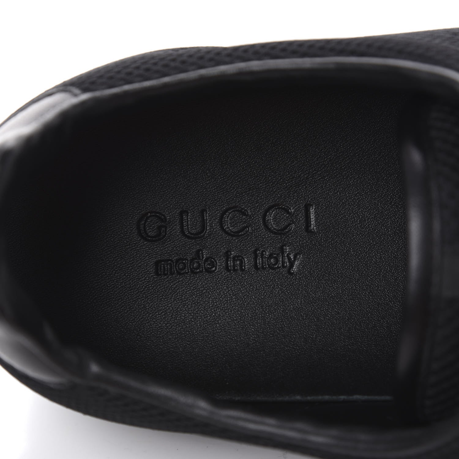 Gucci Calfskin Mens Web Sneakers 9 Black 7 of 9
