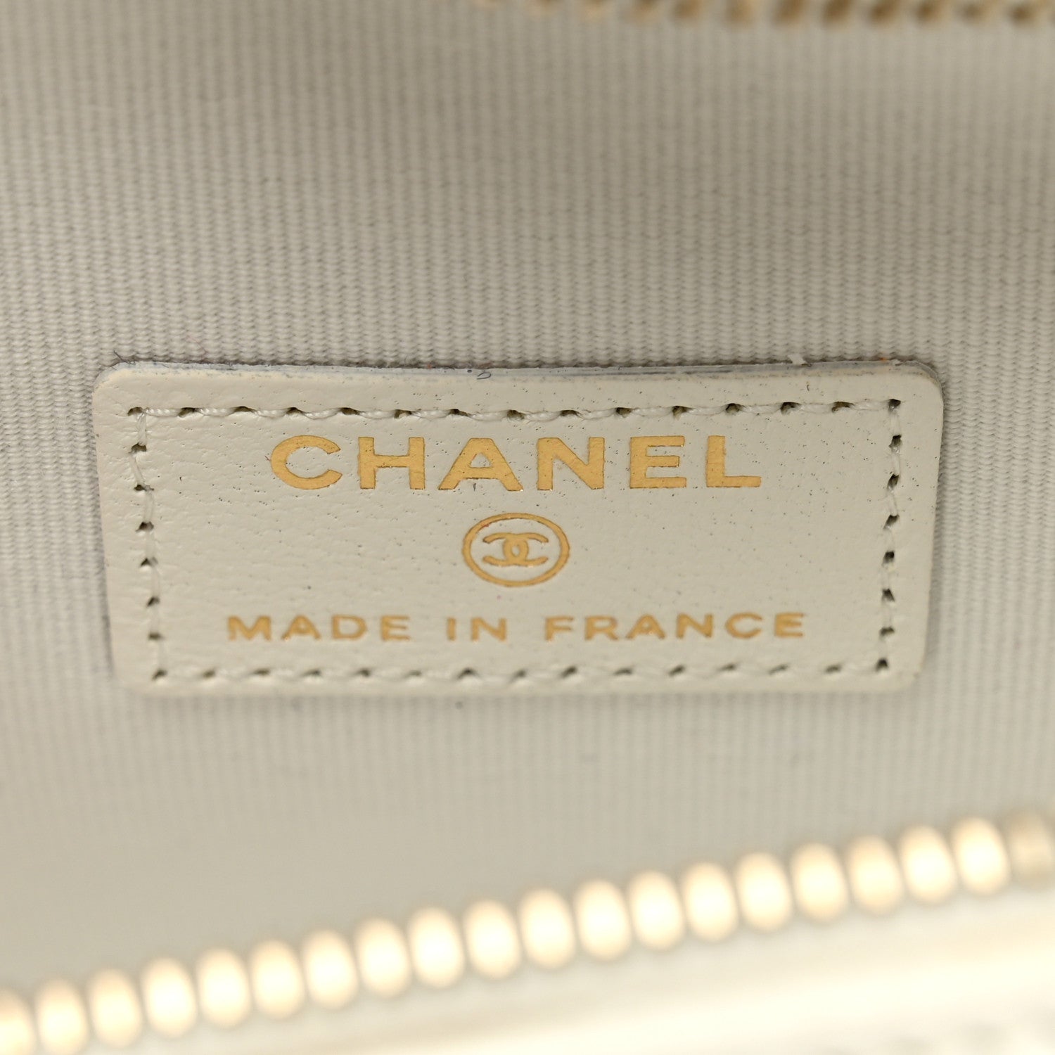 Chanel Lambskin Quilted CC In Love Heart Clutch With Chain White 6 of 11