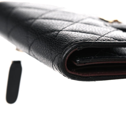 Chanel Caviar Quilted Compact Flap Wallet Black 14 of 19