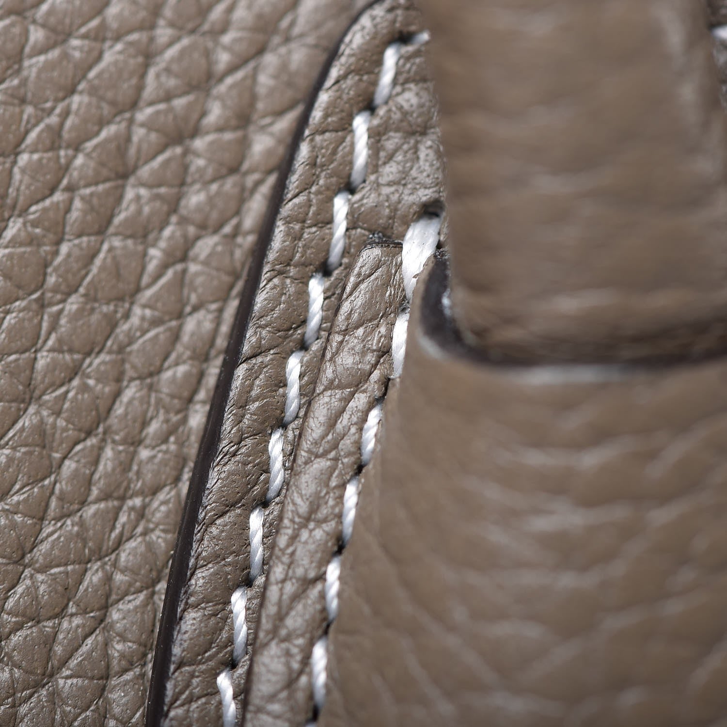 Celine Drummed Calfskin Nano Luggage Souris 11 of 19