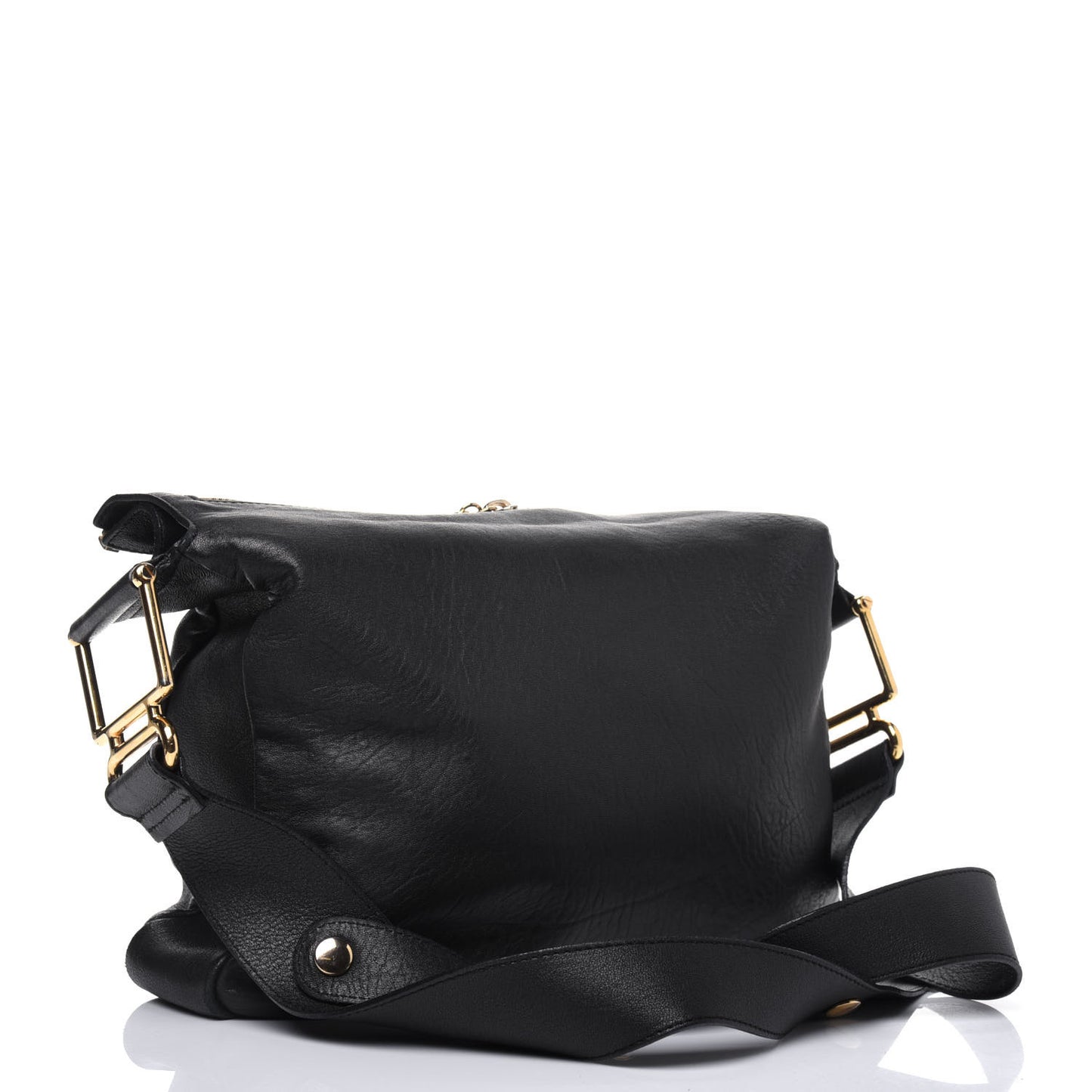 Sheepskin Vanessa Chain Shoulder Bag Black