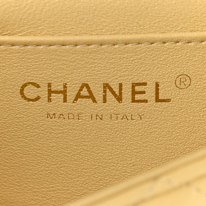 Chanel Lambskin Quilted Mini Rectangular Flap Yellow 9 of 20