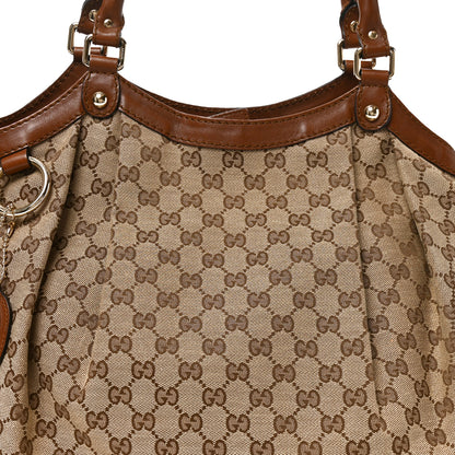 Gucci Monogram Large Sukey Tote Brown 8 of 10