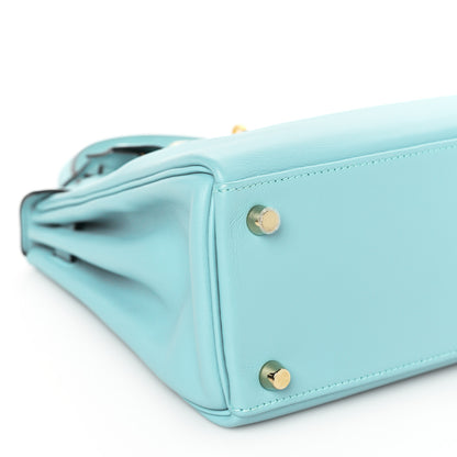 Hermes Swift Kelly Retourne 25 Bleu Atoll 9 of 10