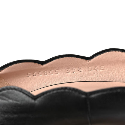 Gucci Malaga Kid Pearl Embellished Willow Loafer Pumps 39.5 Black 8 of 8