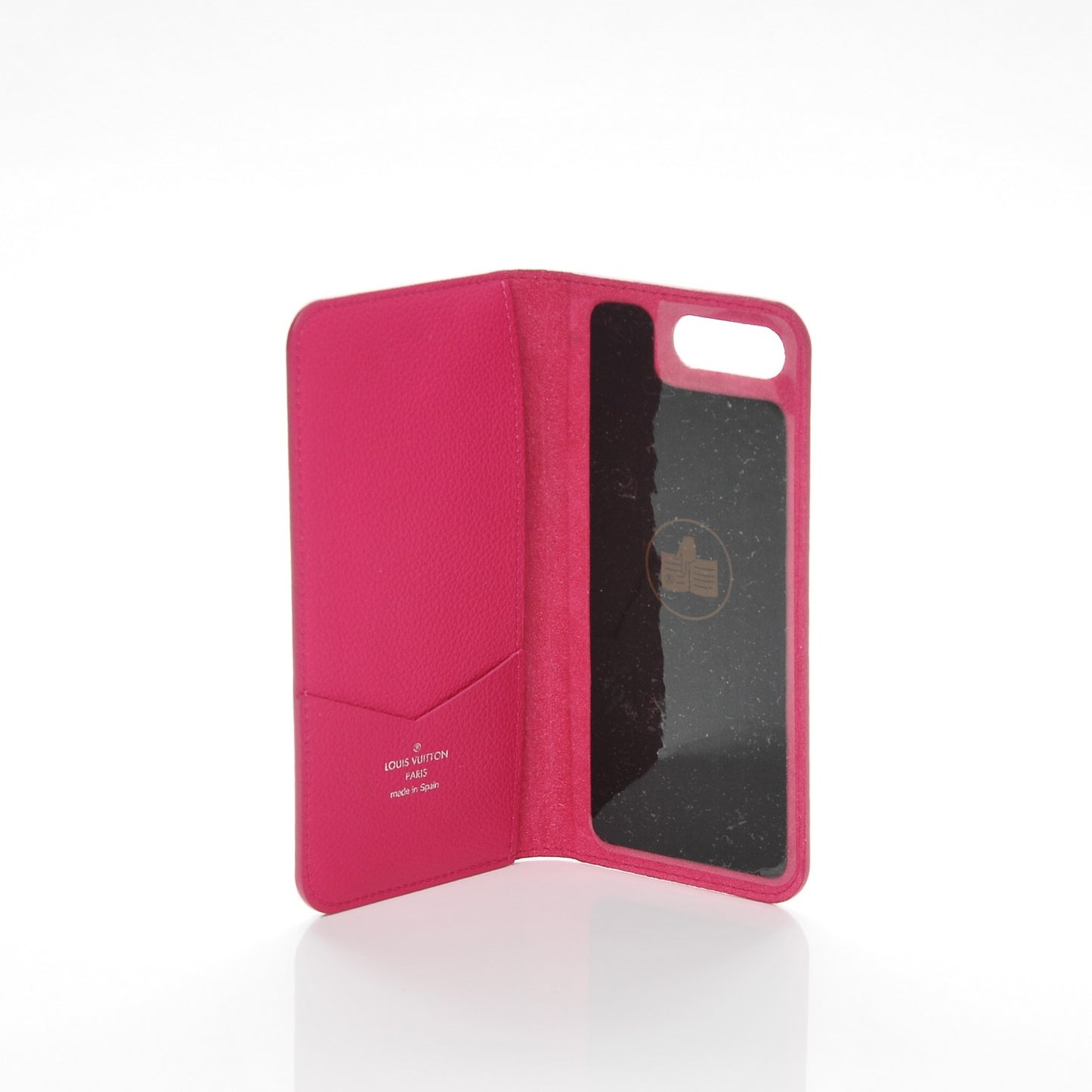 Monogram Cuir iPhone 7 Plus Folio Case Fuchsia