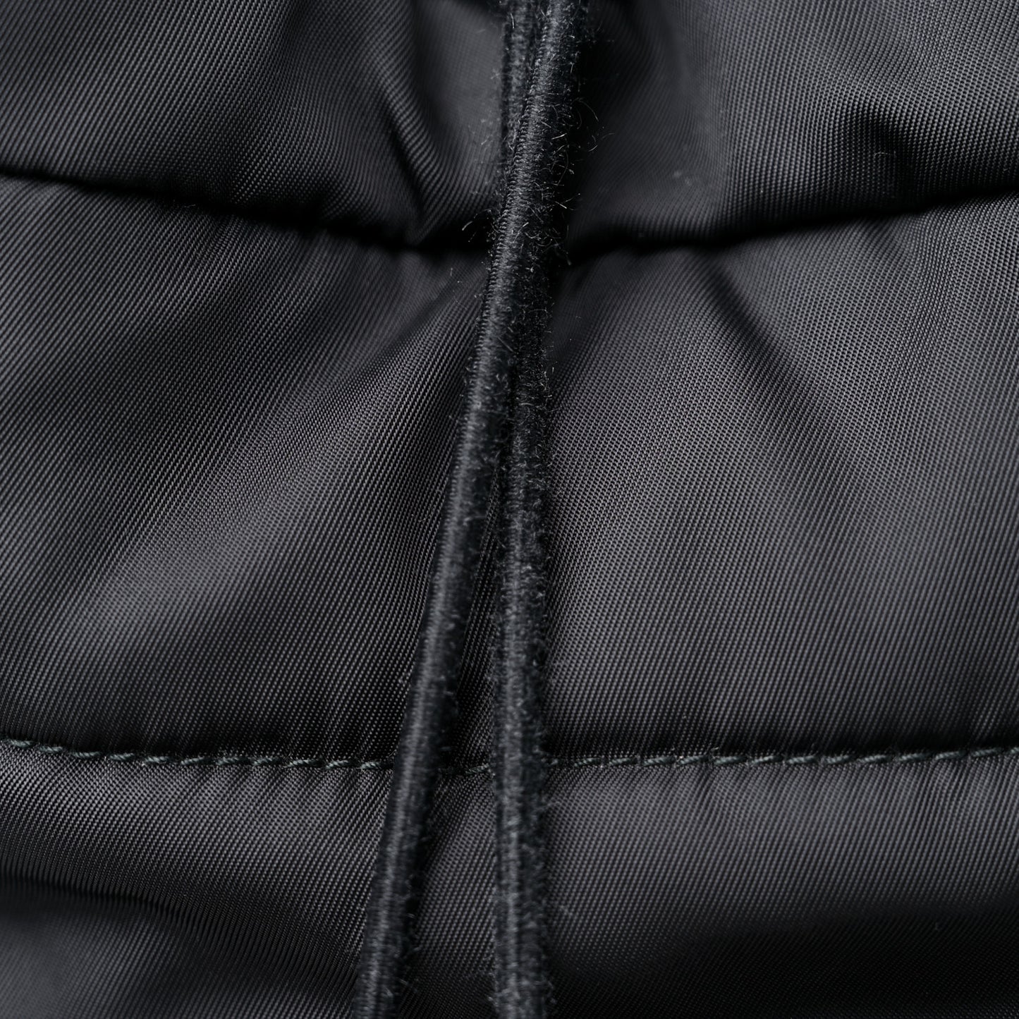 Tessuto Nylon Quilted Double Buckle Backpack Black