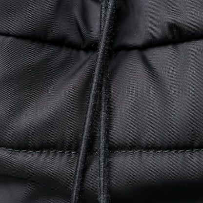 Prada Tessuto Nylon Quilted Double Buckle Backpack Black 9 of 9