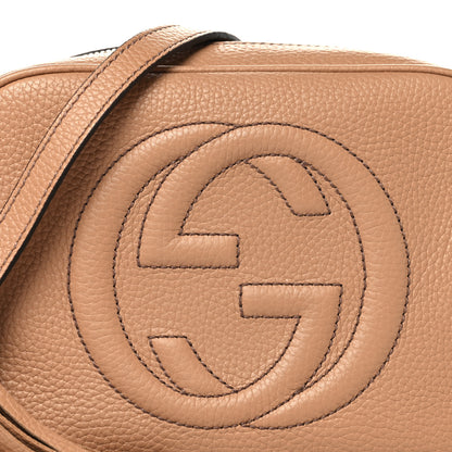 Gucci Pebbled Calfskin Small Soho Disco Bag Camelia 8 of 12