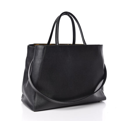 Fendi Vitello Elite Regular 2Jours Tote Black 3 of 17