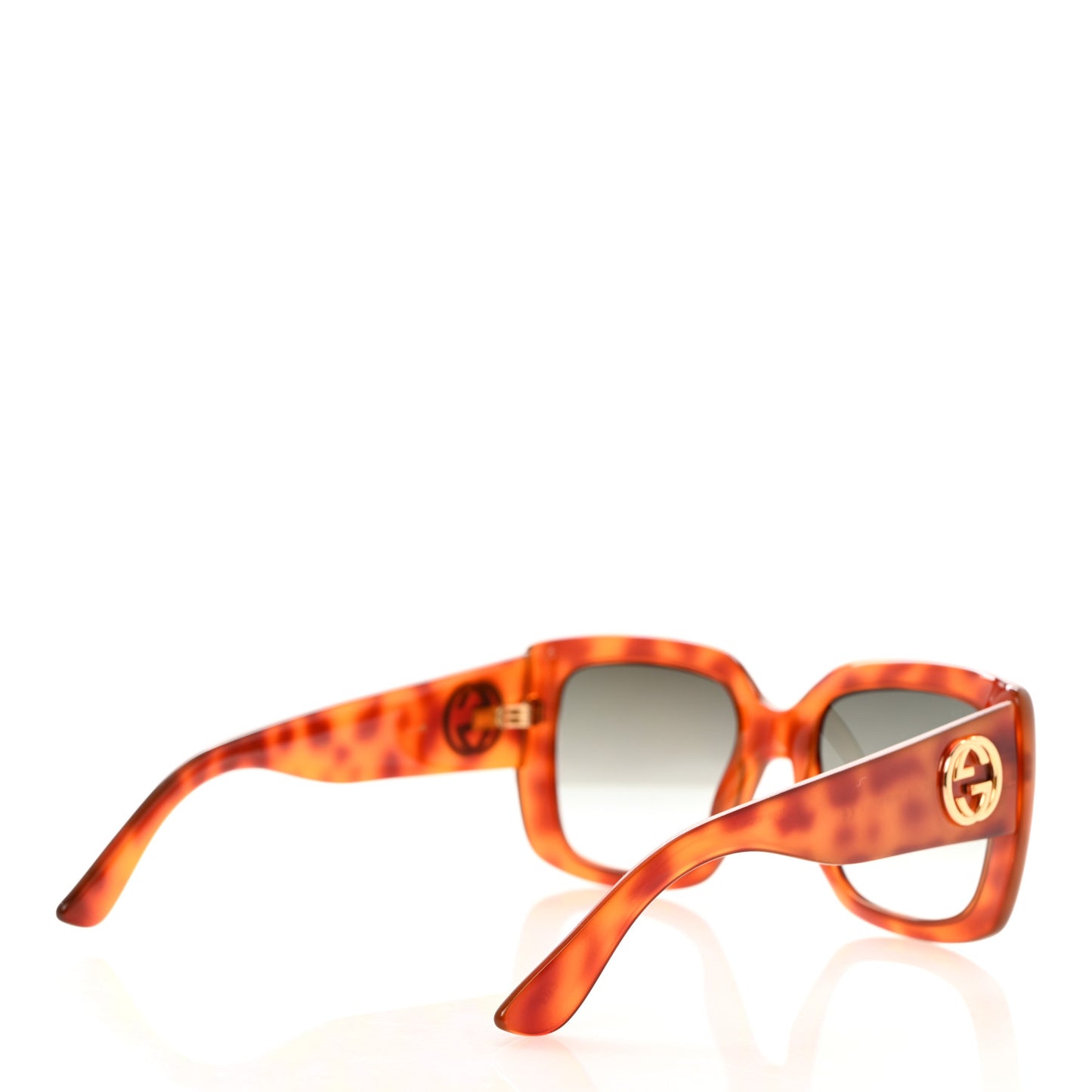 Acetate Square Frame Sunglasses GG0141S Tortoise