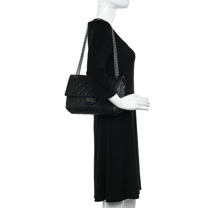 Chanel Aged Calfskin Quilted 2.55 Reissue 226 Flap Black 2 of 13