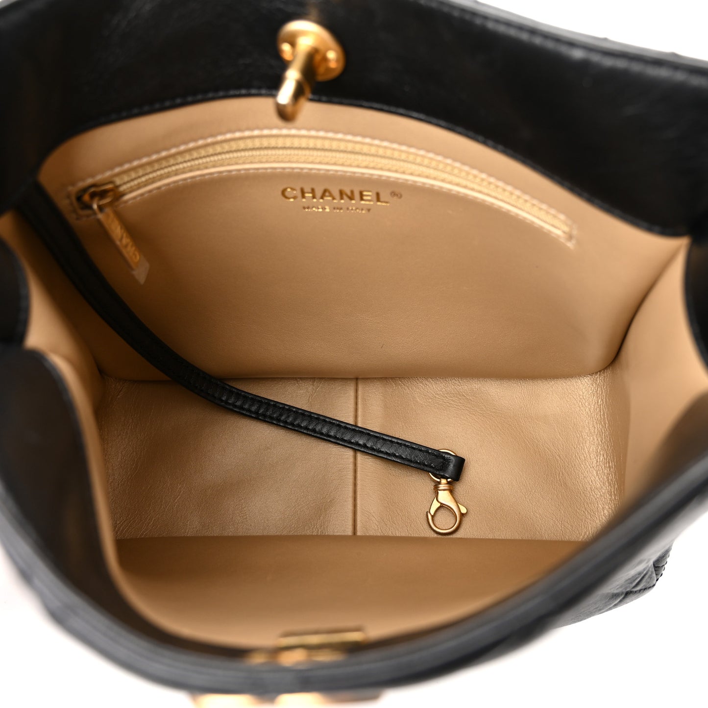 Lambskin Quilted Hobo Black
