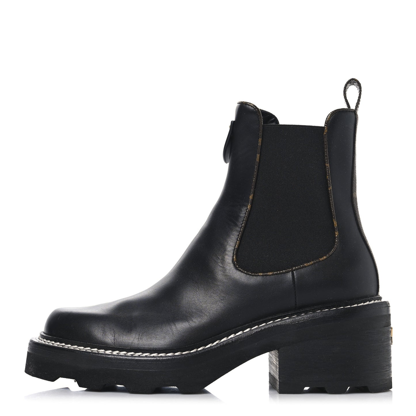 Calfskin Monogram Beaubourg Ankle Boots 39 Black