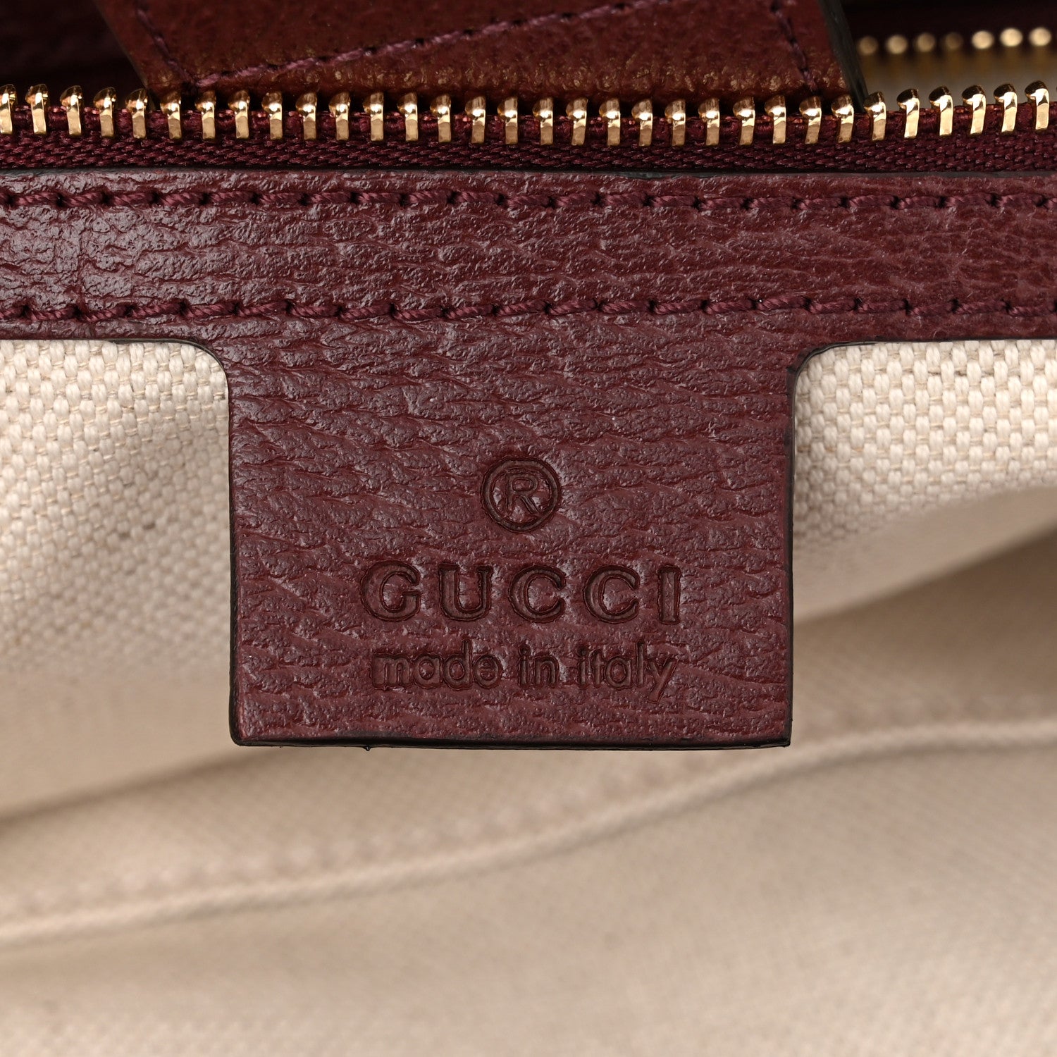 Gucci Monogram Textured Dollar Calfskin Web Medium Ophidia Shopping Tote Sahara Rubino Chardonnay 6 of 11