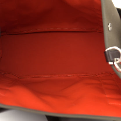 Hermes Toile Sac De Pansage Groom Kaki Feu 7 of 13