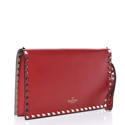 Valentino Garavani Nappa Rockstud Wristlet Clutch Rosso Valentino 3 of 10