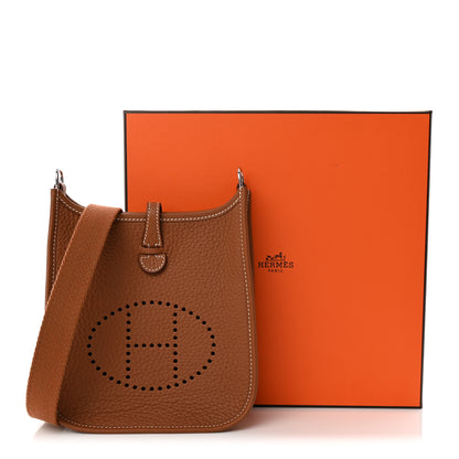 Hermes Taurillon Clemence Evelyne TPM Gold 11 of 11
