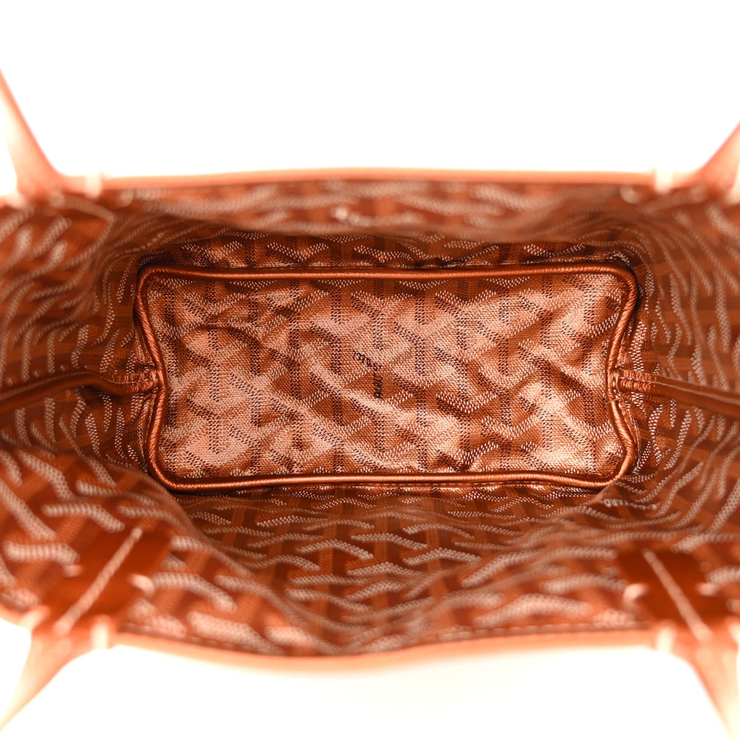 Goyardine Precious Metals Reversible Mini Anjou Rose Gold