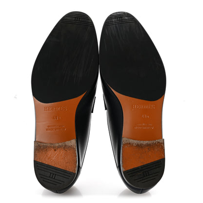 Hermes Grain d'H Mens Paris Loafers 43 Marine 6 of 12