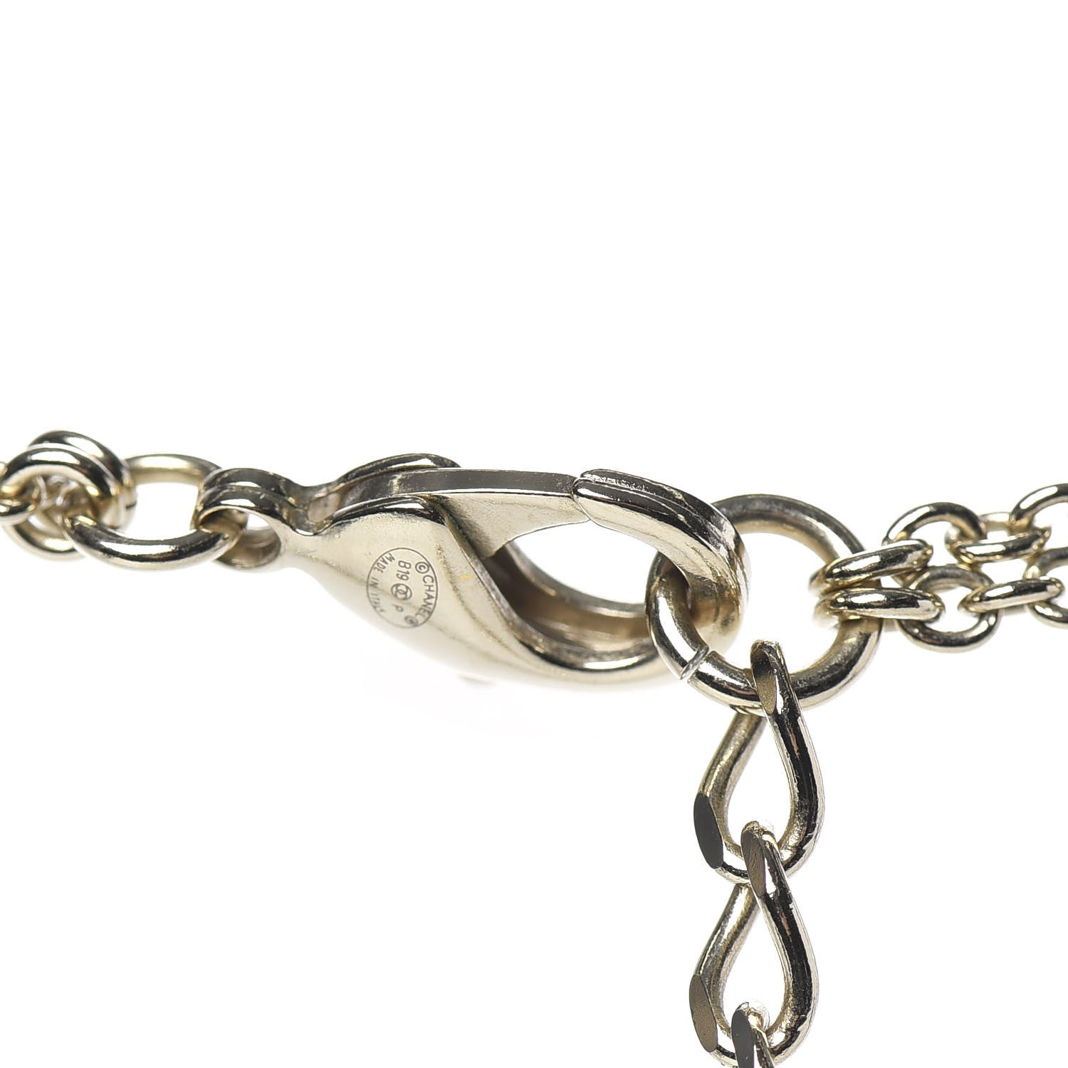 Chanel Crystal Pearl Pearls Coronation CC Layered Necklace Gold 5 of 6