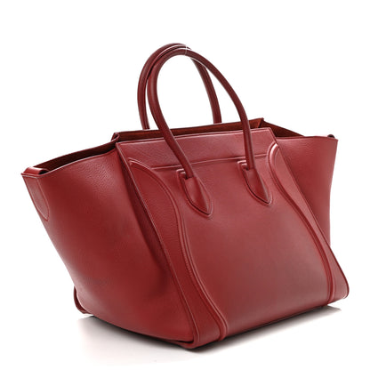 Celine Baby Grained Calfskin Medium Phantom Luggage Carmin 2 of 20