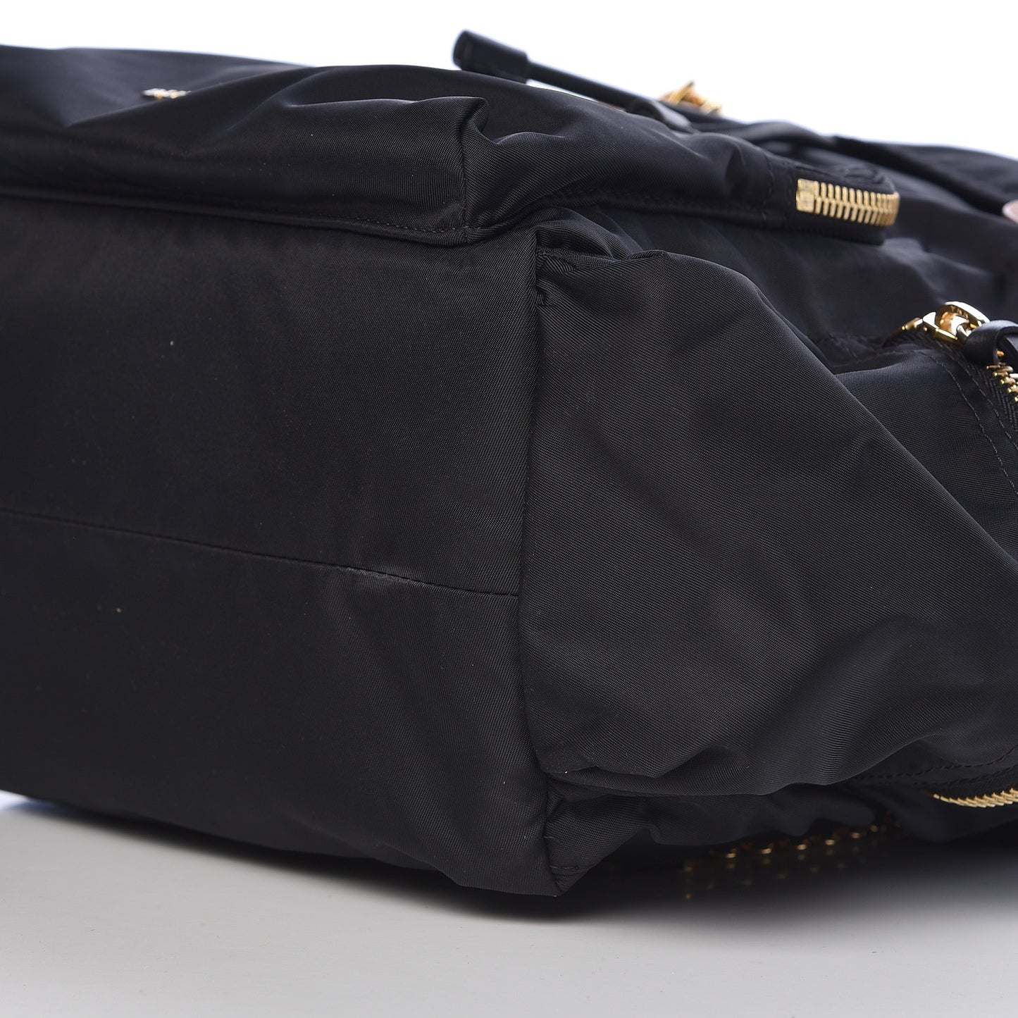 Nylon Large Rucksack Backpack Black