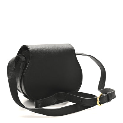 Chloe Grained Calfskin Small Marcie Saddle Bag Black 3 of 9