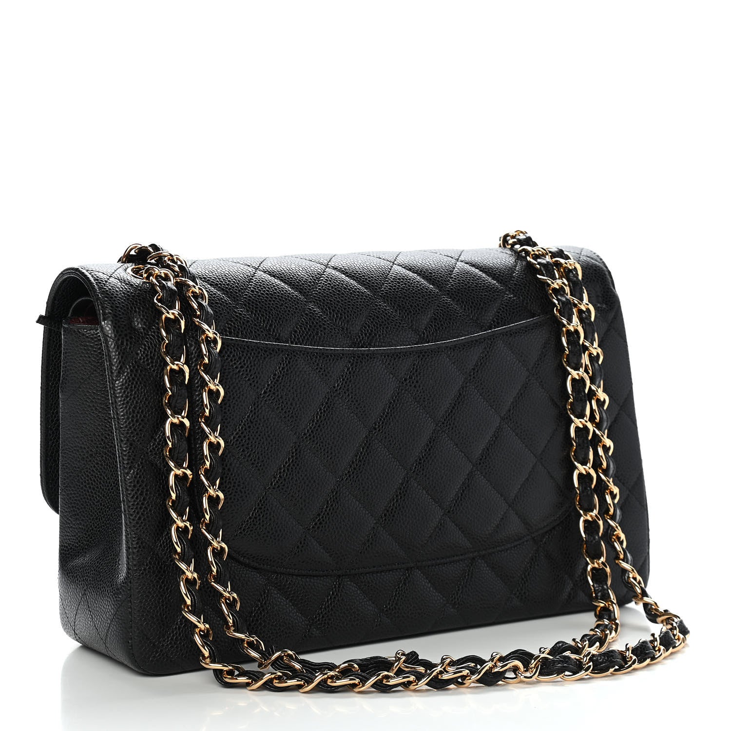Chanel Caviar Quilted Jumbo Double Flap Black 2 of 8