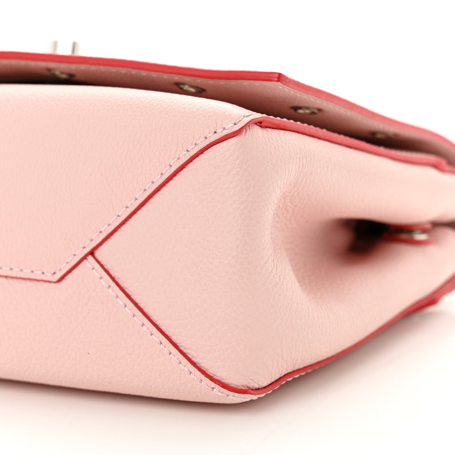 Louis Vuitton Soft Calfskin Lockme II Chain Rivets BB Rose Ballerine 9 of 9