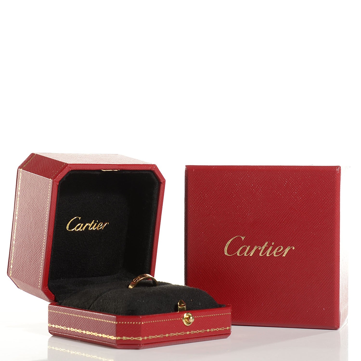 Cartier 18K Yellow Gold 4mm LOVE Wedding Band Ring 49 4.75 8 of 8