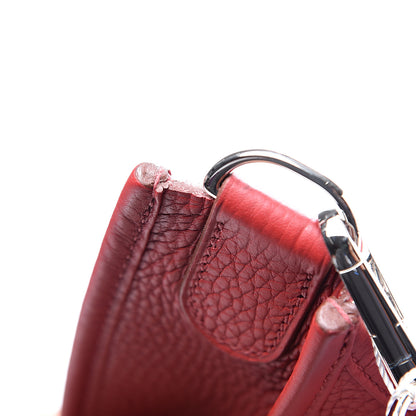 Hermes Taurillon Clemence Evelyne III GM Rouge Garance 10 of 13