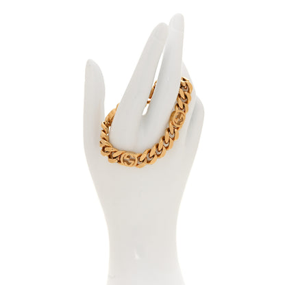 Gucci Interlocking G Curb Chain Bracelet S Gold 2 of 4
