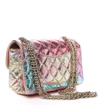 Chanel Metallic Goatskin Quilted Mini 2.55 Reissue Flap Multicolor 2 of 9