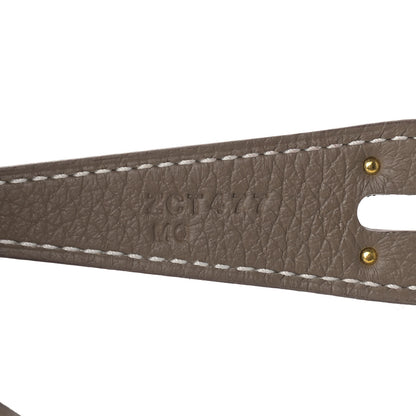Hermes Taurillon Clemence Lindy 26 Etoupe 7 of 9