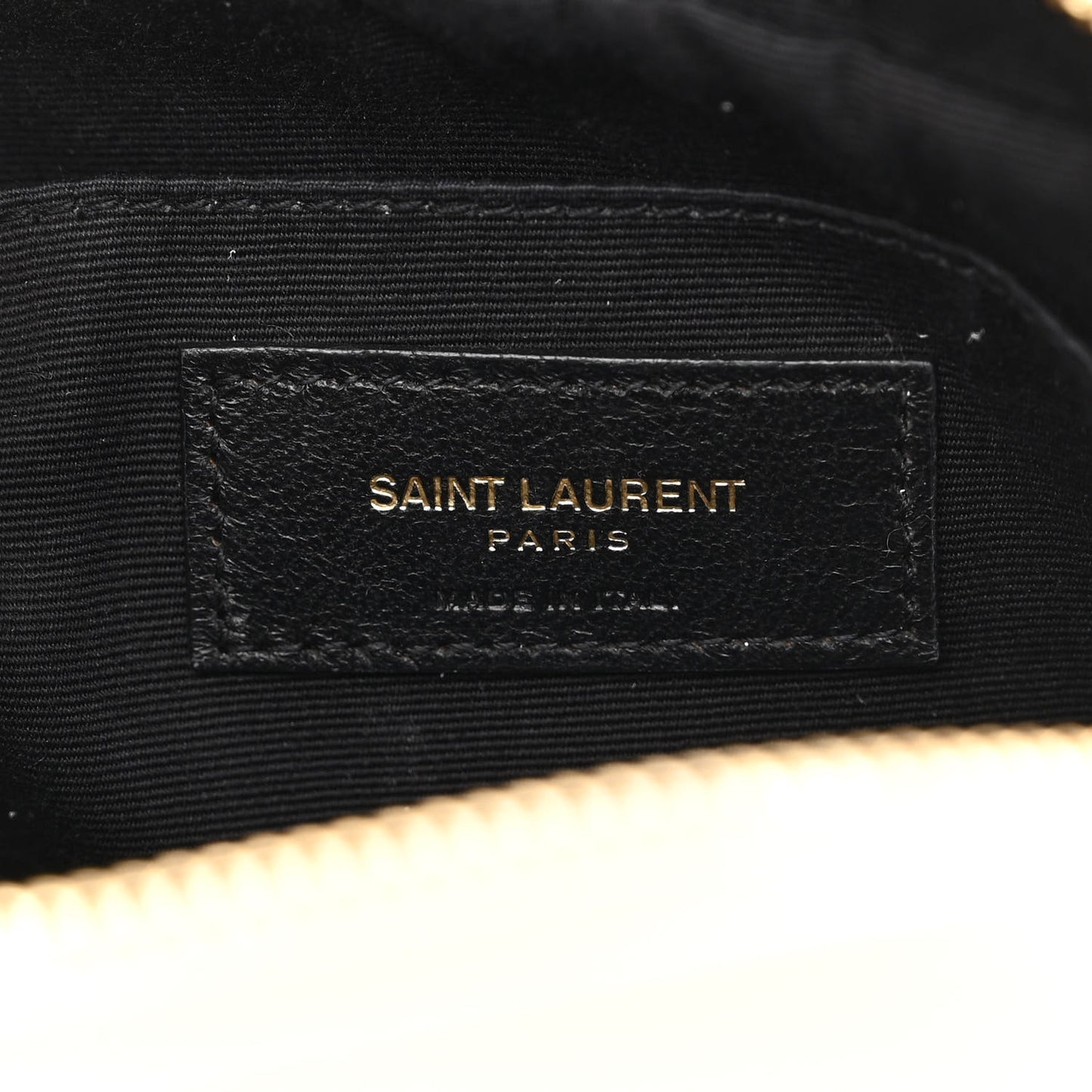 Calfskin Matelasse Monogram Lou Camera Bag Crema Soft