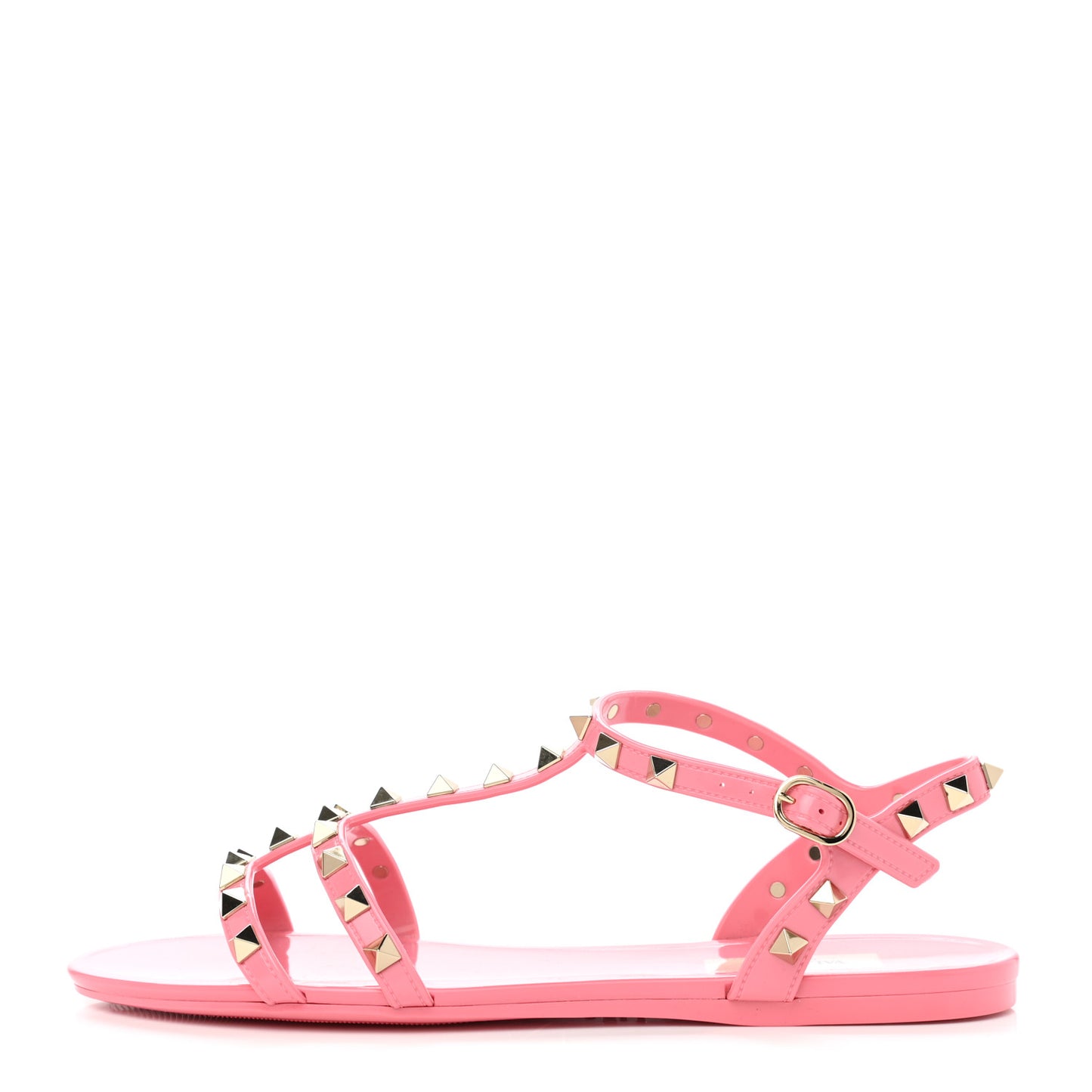 PVC Jelly Rockstud Caged Sandals 39 Sweet Pink