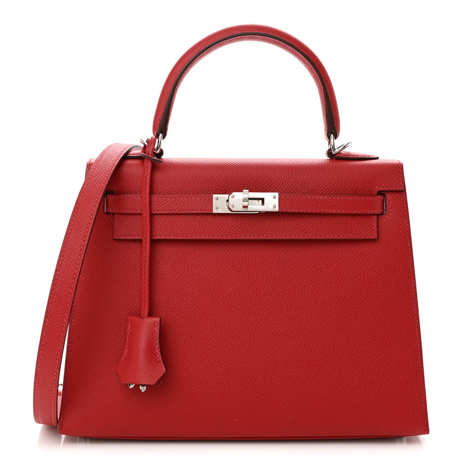 Hermes Epsom Kelly Sellier 25 Rouge Casaque 1 of 10