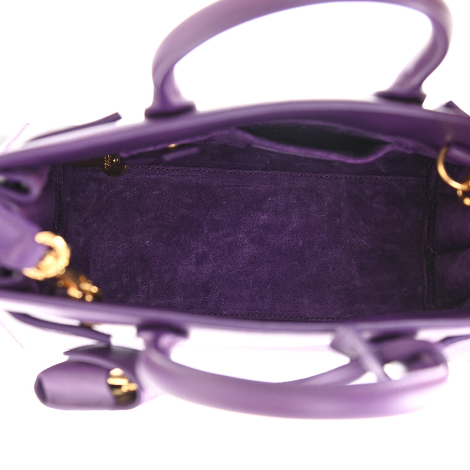 Saint Laurent Calfskin Nano Sac De Jour Purple 5 of 9