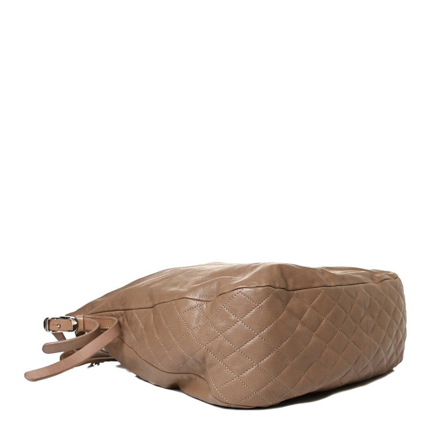 Lambskin Biker Hobo Beige
