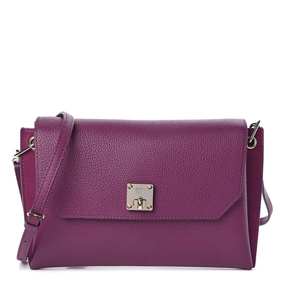 MCM Grained Calfskin Small Milla Clutch Mystic Purple 1 of 8