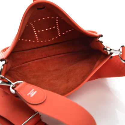 Hermes Taurillon Clemence Evelyne III PM Orange Poppy 5 of 8