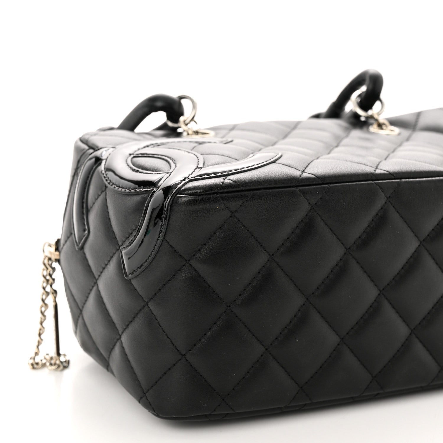 Chanel Calfskin Quilted Small Cambon Bowler Black 9 of 10