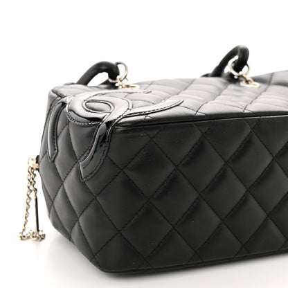 Chanel Calfskin Quilted Small Cambon Bowler Black 9 of 10