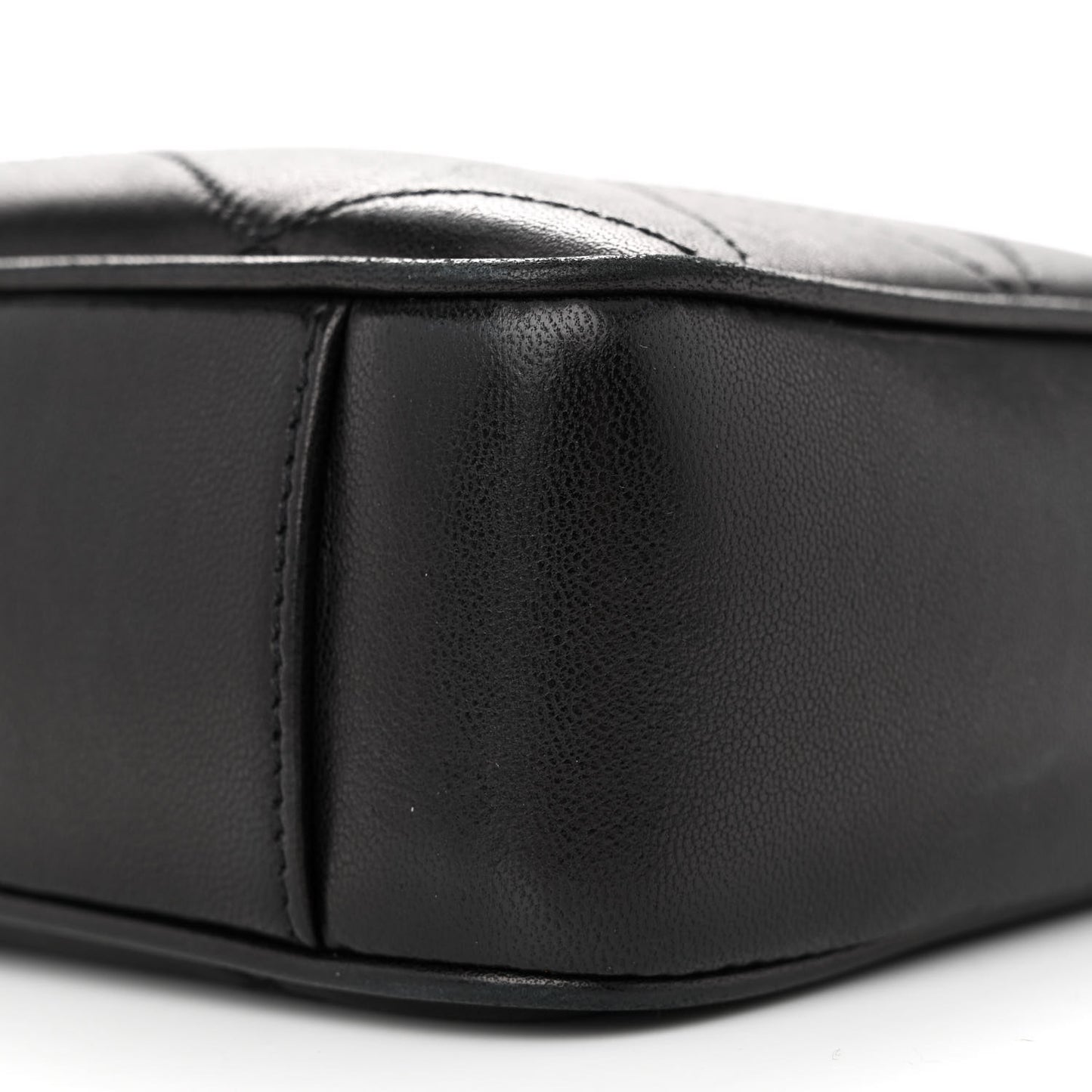 Lambskin Quilted Le Maillon Chain Strap Crossbody Black