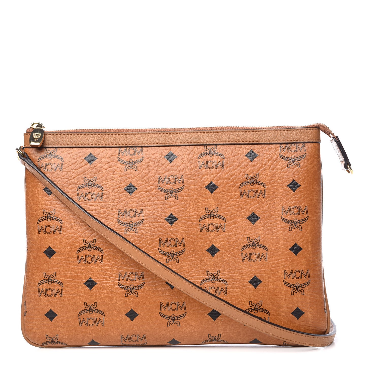 Visetos Liz Shopper Tote Pouch Cognac